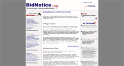 Desktop Screenshot of bidnotice.org