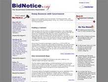 Tablet Screenshot of bidnotice.org